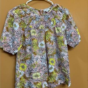 LOFT Multicolor Floral Blouse